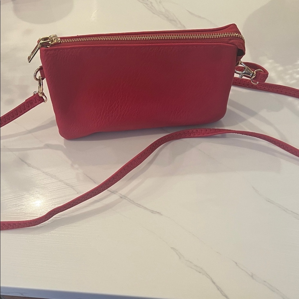 Elegant Red Crossbody Bag
